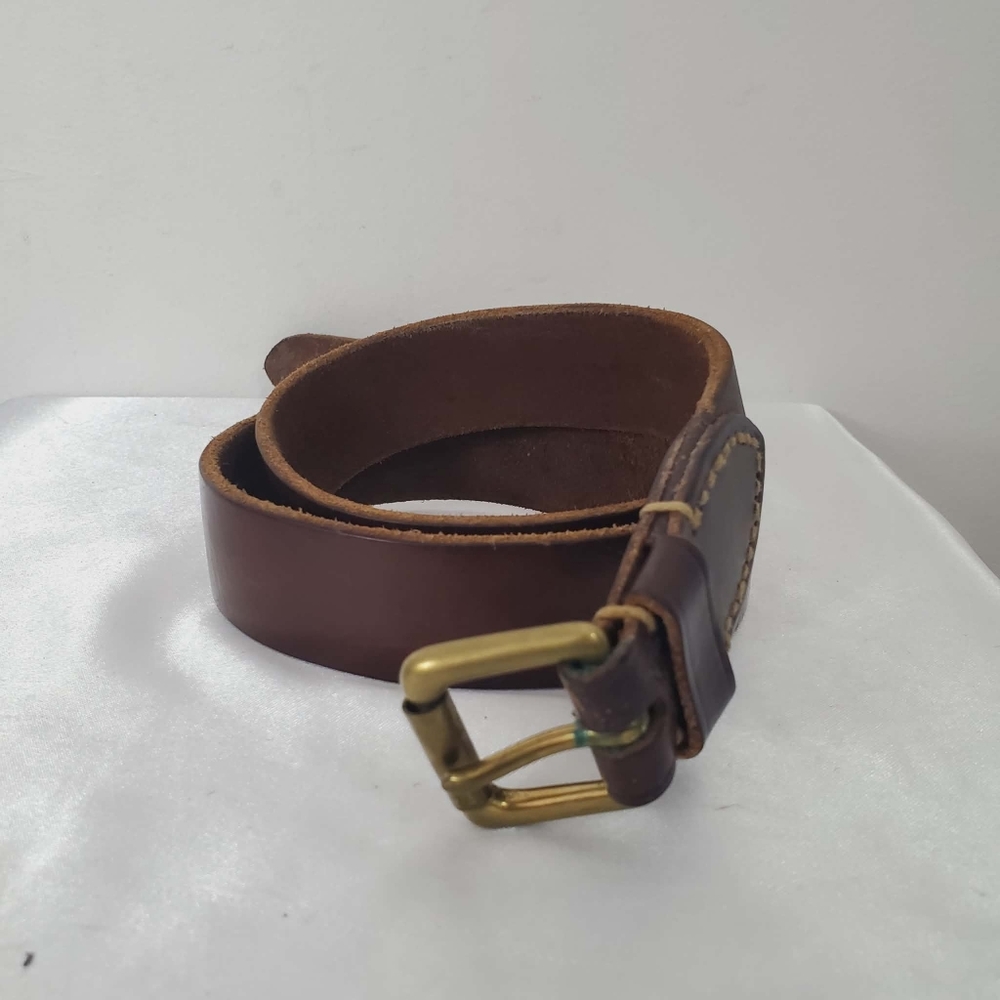 Polo Ralph Lauren Leather Brown with Brass Buckle Size 36